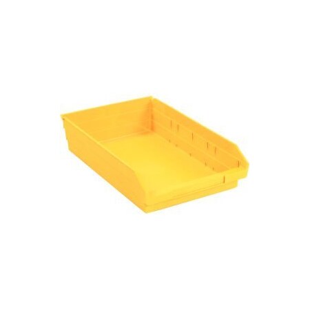 Quantum Storage Systems Nesting Storage Shelf Bin, Yellow, 12 PK QSB110YL